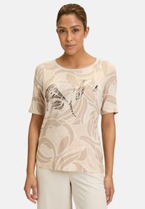 Футболка с принтом MIT SCHMUCKSTEINEN Betty Barclay, коричневый