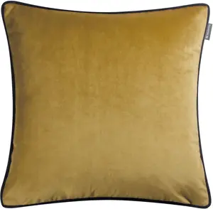 Образец декоративной подушки-кольца "Уголок" Musterring 45х45 см, светло-желтый/желтый