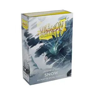 Японские рукава — матовый двойной снег (60), Dragon Shield - Card Sleeves - Japanese