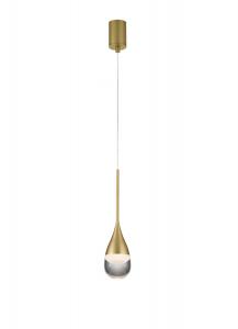 Светодиодная подвесная лампа Helestra, 8x200 см, золотой