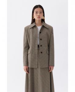 Женская клетчатая куртка с подплечниками NOCTURNE, Multi-colored