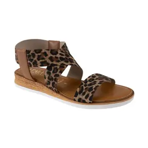 Женские босоножки Priola с ремешками Italian Shoemakers, цвет leopard