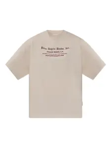 Футболка с круглым вырезом и принтом Palm Angels, нейтральный