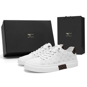 SEPTWOLVES Мужские низкие скейтерские кеды белые, цвет White (Standard Leather Shoe Size)