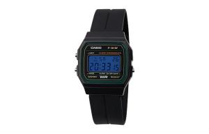 CASIO Кварцевые часы Retrofit Series с силиконовым ремешком, мужские часы с черным циферблатом