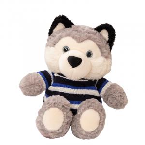 Плюшевая игрушка хаски в свитере для правильной осанки, высота 30см/40см Julebaby