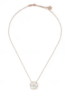 Ожерелье с цветком из 18-каратного розового золота LA PRIMA GIOIELLI, розовый