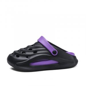 Дышащие, быстросохнущие, легкие, амортизирующие детские сандалии для подростков Kung Fu partners, черный/фиолетовый