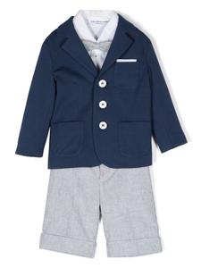 Костюм-тройка с однобортным пиджаком Colorichiari, синий