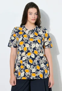 Футболка с принтом лимона Ulla Popken, Marine