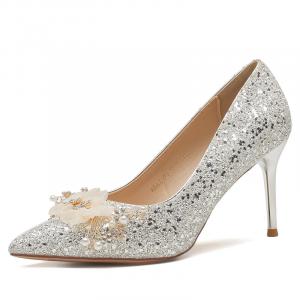 Туфли HKCP High Heels Women's, серебряный