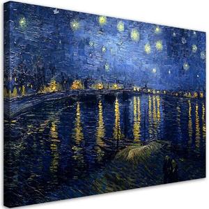 Картина арт-принт KUNSTLOFT Starry Night Over the Rhône, многоцветный