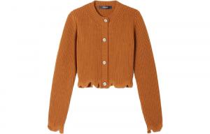 Гранж свитер 'Caramel' VERSACE, оранжевый