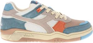 Мужские кроссовки Diadora B.560 Tourney Italia на шнуровке - синие, коричневые, оранжевые