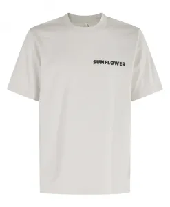Футболка с логотипом Brown Master и круглым вырезом. Sunflower, белый