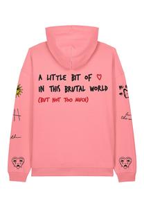Худи Mira Paris BRUTAL TATTOO EMBROIDERY UNISEX , Pink /Pink