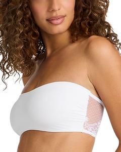 Бандо-бюстгальтер Double Take с кружевом Commando, белый