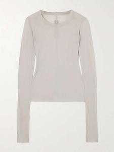 Футболка из хлопкового джерси Rick Owens, серый