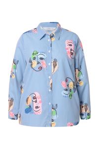 Блуза Angel of Style, синий/бирюзовый