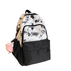 Рюкзак нейлоновый обычный женский черный/коричневый/синий/фиолетовый NX DOUGHNUT, фиолетовые трубы