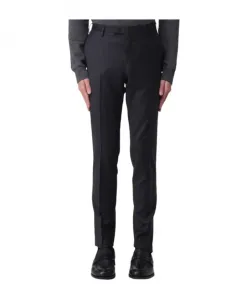 Узкие фланелевые брюки Pt Torino, серый