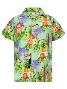 Рубашка King Kameha Parrot Cockatoo, мятный