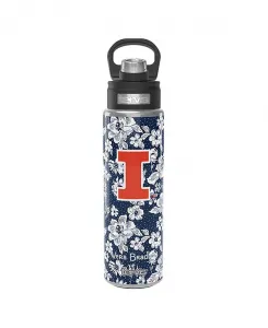Стакан X Tervis Illinois Fighting Illini, 24 унции, бутылка с широким горлом и роскошной крышкой Vera Bradley, navy