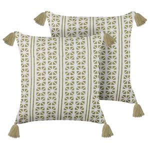 Декоративные подушки набор из 2-х штук Beliani, светло-зеленый