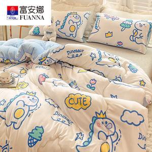 Fuanna Одеяло 150x200 см, вес 1,5 кг, утепленное, тематика Dinosaur Park