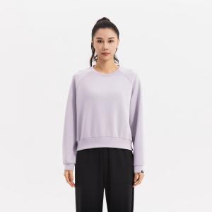 Женская флисовая кофта Domyos с эффектом драпировки в дымчато-фиолетовом цвете