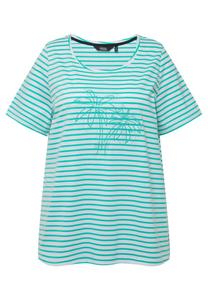 Футболка с принтом PALM TREE Ulla Popken, бирюзовый