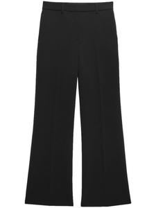 MSGM брюки строгого кроя с завышенной талией, черный