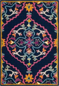 Ковер SAFAVIEH, 61 x 92 см, коллекции Bellagio Navy Blue/Multi BLG605C ручной работы медальон премиальная шерсть