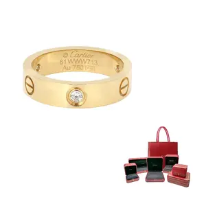 Cartier Кольцо Love из 18-каратного желтого золота с бриллиантами