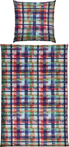 Комплект постельного белья , цветной, 1x 155x200 см + 1x 80x80 см Erwin Müller