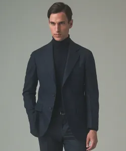 Классический твидовый жакет из кашемировой смеси (модель 2025 года) Gotairiku, цвет Navy X Herringbone [875]