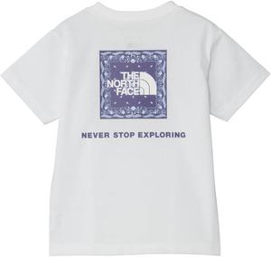Детская футболка с коротким рукавом и квадратным логотипом THE NORTH FACE, унисекс, белый