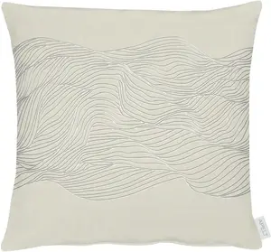 АПЕЛЬТ декоративная подушка "5233", чехол с наполнителем, 1 шт APELT 48х48 см, цвет anthrazit/weiß + gemustert