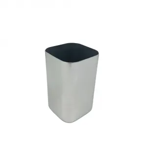 Хромированная чашка-подставка для зубных щеток El Corte Inglés на столешнице, сталь