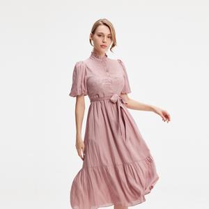 Повседневное платье с многоярусными рюшами Smart And Joy, розовый