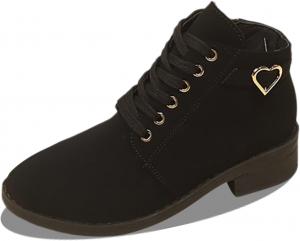 Женские оксфорды Ботинки на шнуровке Нарядные деловые повседневные ботильоны С заостренным носком Низкий каблук Generic, A04-Black