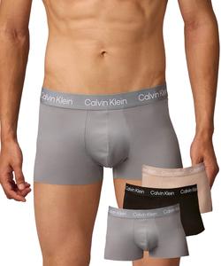 (M) Боксеры Calvin Klein с низкой посадкой и бесшовным вырезом (3 шт.) Calvin Klein Underwear NP2778O