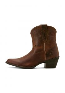 Женские ковбойские ботинки Ariat WESTERN MAGGIE кожаные на каблуке, коричневый