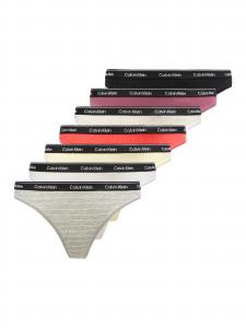 Calvin Klein Underwear Стринги в цветах Ecru, Pastel Yellow, Light Grey, Magenta, Light Red, Black, White