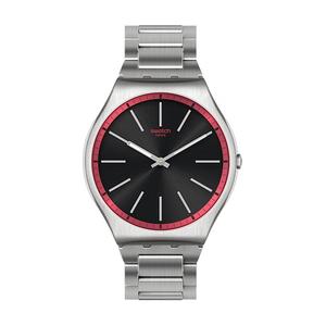 SWATCH Часы Unisex 42mm Black Watch SS07S129G