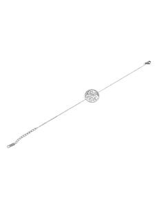 Adeliás Женское колье с подвеской - из нержавеющей стали серебристого цвета
