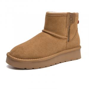 Короткие зимние ботинки женские Bull charm, Chestnut