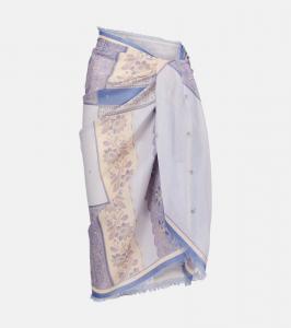 Печатная хлопковая пляжная накидка Zimmermann, Blue Bandana