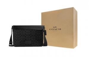 COACH Кожаная наплечная сумка через плечо