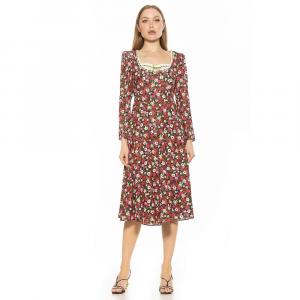 Женское кружевное платье миди с портретным вырезом ALEXIA ADMOR Zenaida, цвет Ditzy Floral